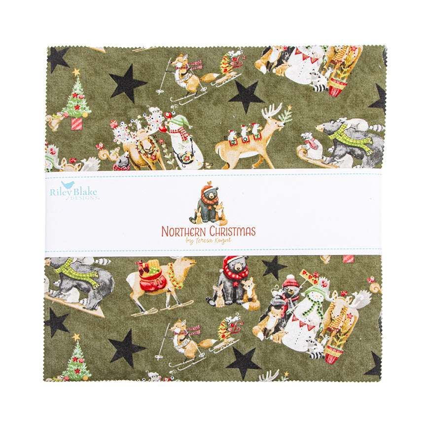 Northern Christmas 10 Inch Stacker by Teresa Kogut for Riley Blake