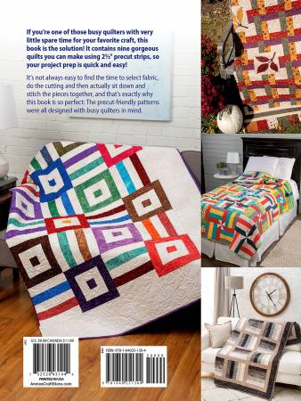 Time-Saving Quilts with 2 1/2" Strips Quilt Book by Annie's Quilting
