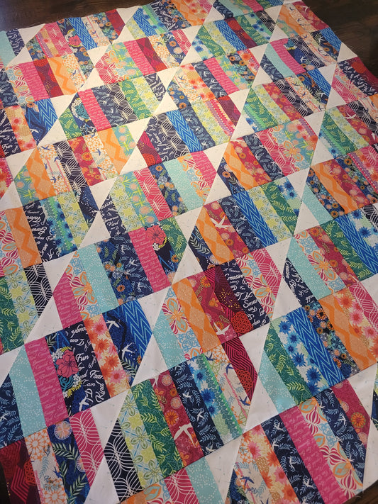 Happy Stripes Quilt Kit with Fabric by Valori Wells