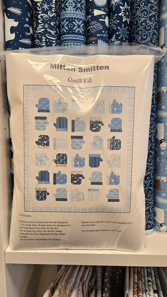 Mitten Smitten Quilt Kit featuring the Winter Magic Collection by Dani Mogstad for Riley Blake Designs