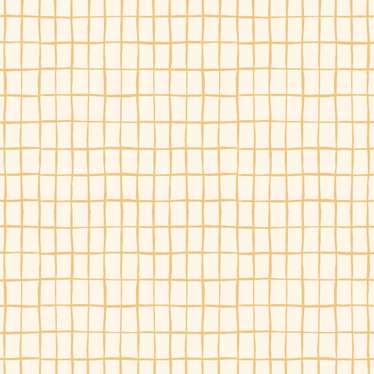 Kindred Comforts Organic Cotton Collection Zellige Print in Pale Orange by Tanya Celia for Cloud 9 Fabrics