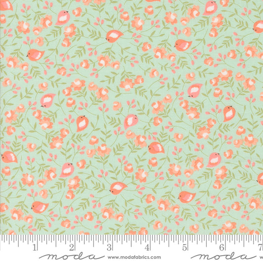 Abloom Robins Egg 29212 18 by Corey Yoder of Coriander Quilts for Moda Fabrics