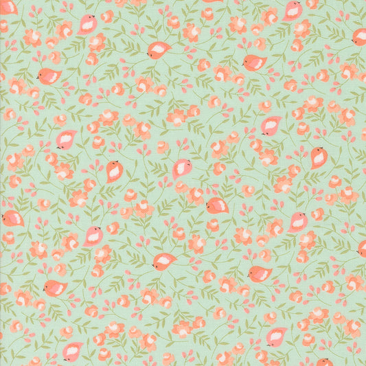 Abloom Robins Egg 29212 18 by Corey Yoder of Coriander Quilts for Moda Fabrics
