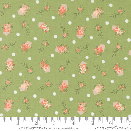 Abloom Cucumber 29213 17 by Corey Yoder of Coriander Quilts for Moda Fabrics