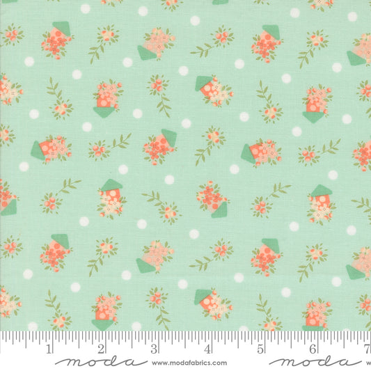 Abloom Robins Egg 29213 18 by Corey Yoder of Coriander Quilts for Moda Fabrics