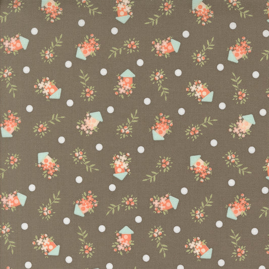 Abloom Slate 29213 19 by Corey Yoder of Coriander Quilts for Moda Fabrics