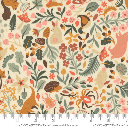 Acorn Hollow Collection - Main Print Ecru 30760 11 - by Basic Grey for Moda Fabrics