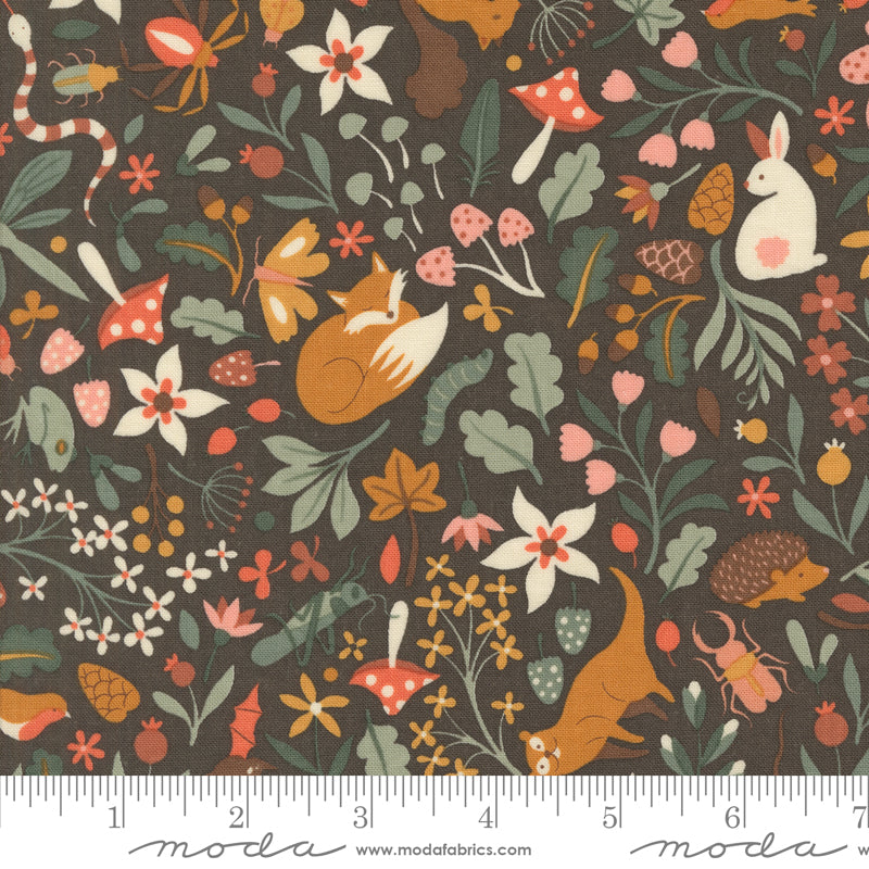 Acorn Hollow Collection - Main Print Soil 30760 12 - by Basic Grey for Moda Fabrics