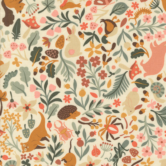 Acorn Hollow Collection - Main Print Ecru 30760 11 - by Basic Grey for Moda Fabrics