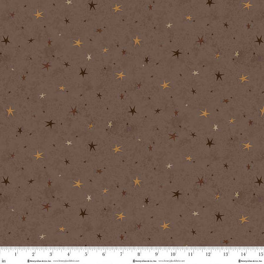 Seeing Stars Basics - Brown - by Janet Nesbitt for Henry Glass Fabrics