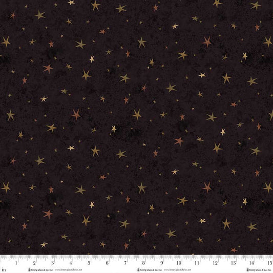 Seeing Stars Basics - Light Black - by Janet Nesbitt for Henry Glass Fabrics