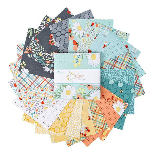 Sunshine and Sweet 5" Stacker by Amanda Castor of Material Girl Quilts