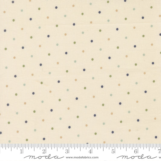 True Love - Magic Dot Cream - by Lella Boutique for Moda Fabrics