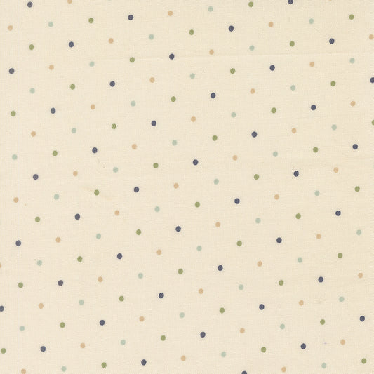 True Love - Magic Dot Cream - by Lella Boutique for Moda Fabrics