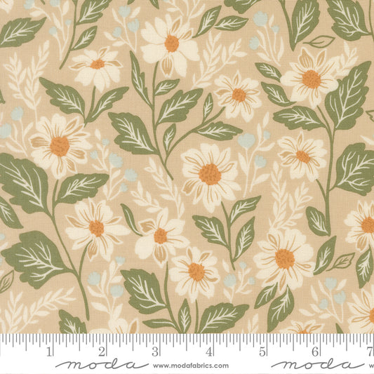 True Love - Main Print in Oatmeal - by Lella Boutique for Moda Fabrics