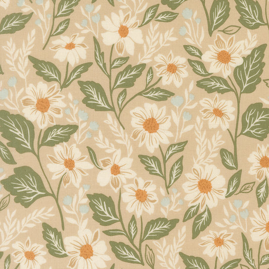 True Love - Main Print in Oatmeal - by Lella Boutique for Moda Fabrics