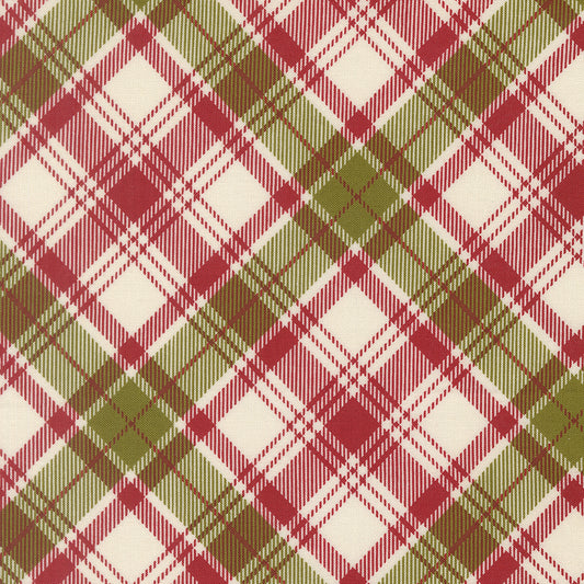 Chilly Collection Christmas Plaid Print in Red by Sweetwater for Moda Fabrics