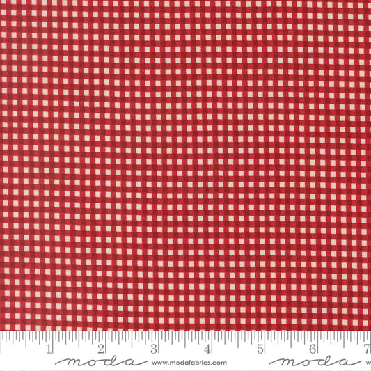 Chilly Collection Gingham Print in Red by Sweetwater for Moda Fabrics