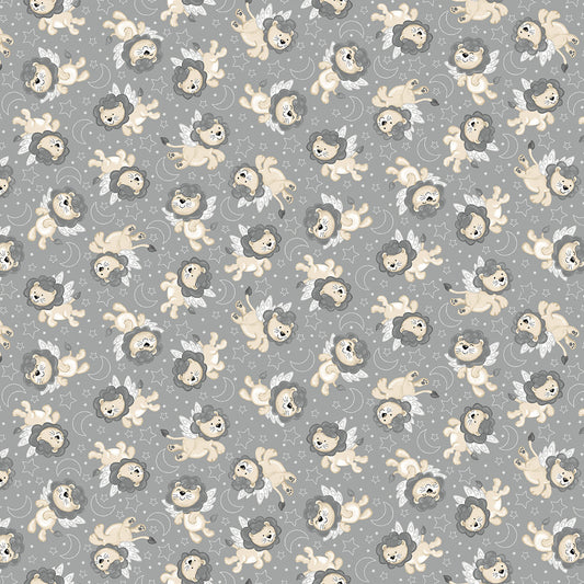 Moonlit Dreams - Tossed Lions - by Victoria Hutto for Studio E Fabrics