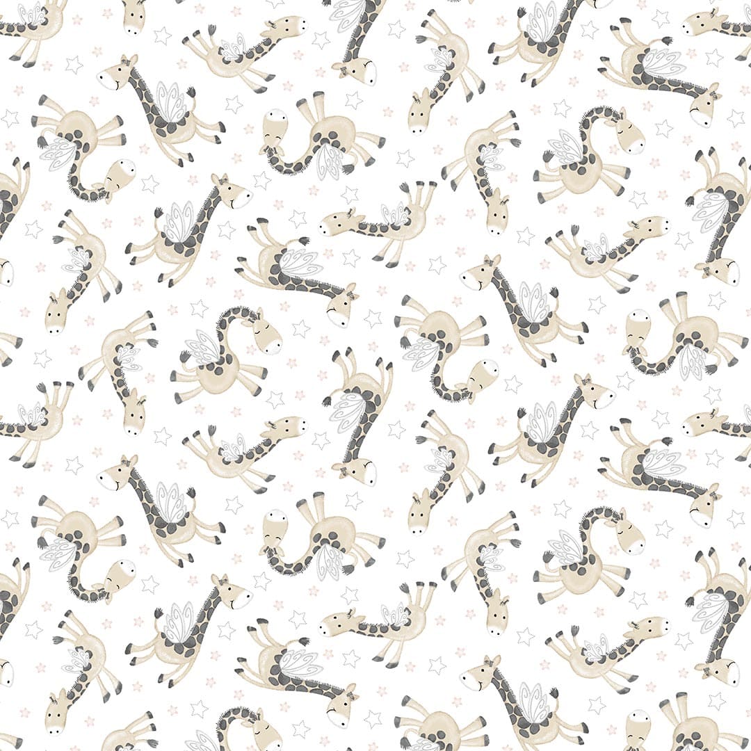 Moonlit Dreams - Tossed Giraffes - by Victoria Hutto for Studio E Fabrics