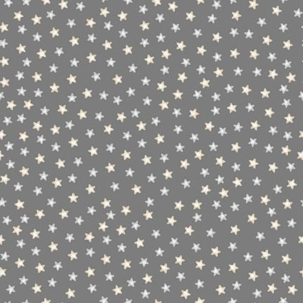 Moonlit Dreams - Granite Tossed Stars - by Victoria Hutto for Studio E Fabrics