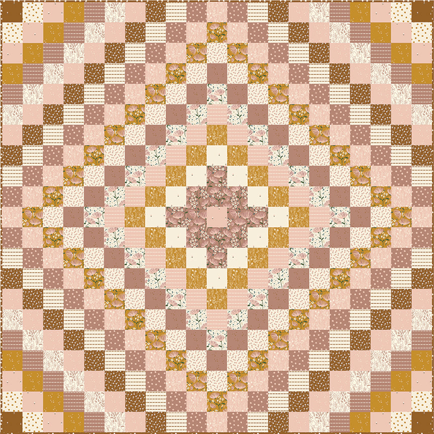Blush 'n Butterscotch Cross Sparkles Blush by Simple Simon & Co for Riley Blake Designs