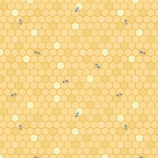 Sunshine and Sweet Tea - Honeycomb Sunshine Print - by Amanda Castor of Material Girl Quilts for Riley Blake Designs