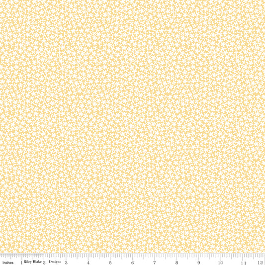 Sunshine and Sweet Tea - Sweet Alyssum Sunshine Print - by Amanda Castor of Material Girl Quilts for Riley Blake Designs