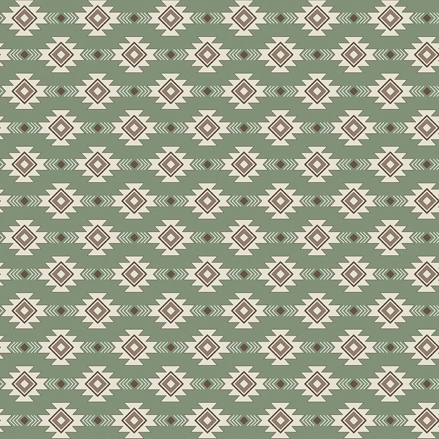 Let's Get Lost in the Woods - Geometric Sage - by Tara Reed for Riley Blake Designs