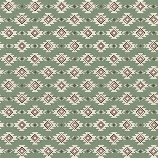 Let's Get Lost in the Woods - Geometric Sage - by Tara Reed for Riley Blake Designs