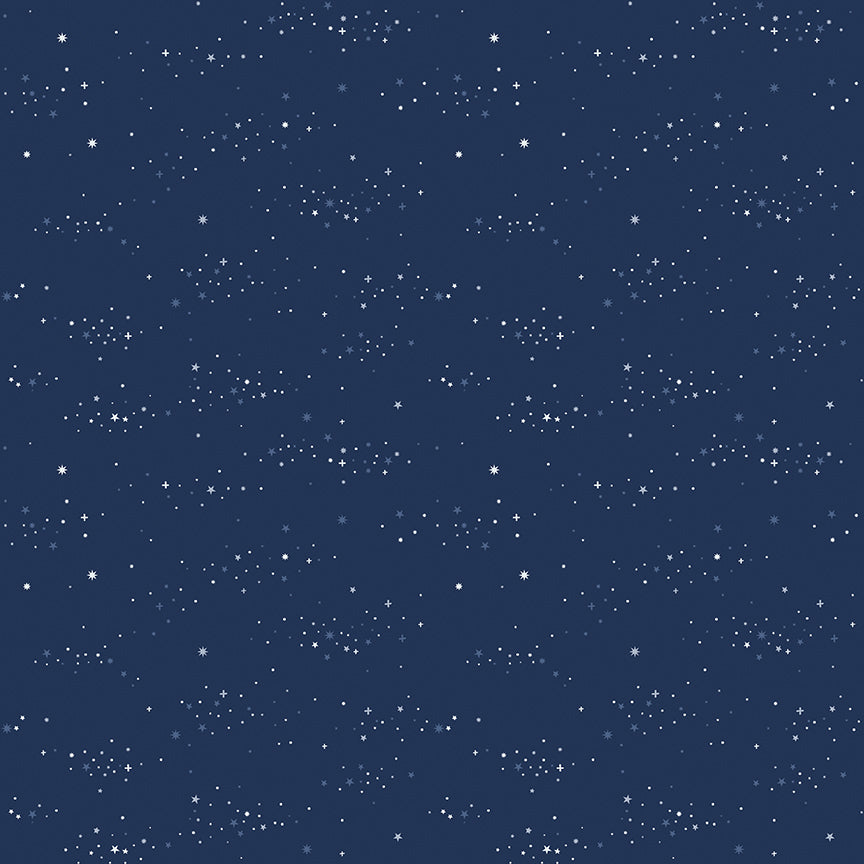 Between The Pages - Starlight Navy - by Fran Gulick of Cotton and Joy for Riley Blake Designs