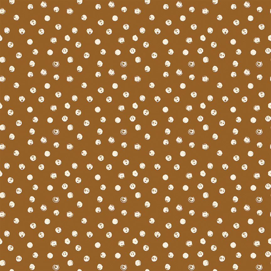 Blush 'n Butterscotch Dots Cinnamon by Simple Simon & Co for Riley Blake Designs