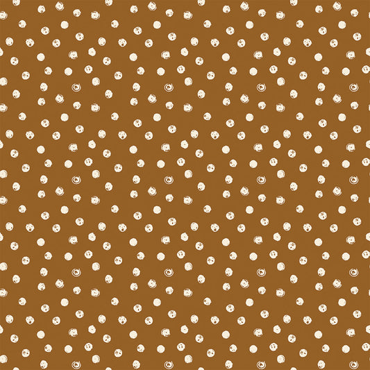 Blush 'n Butterscotch Dots Cinnamon by Simple Simon & Co for Riley Blake Designs