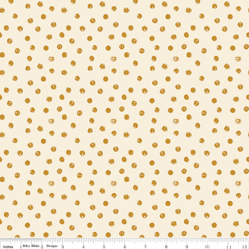 Blush 'n Butterscotch Dots Cream by Simple Simon & Co for Riley Blake Designs