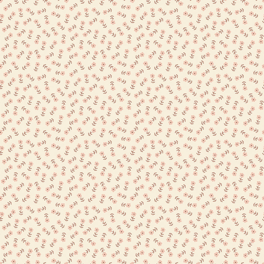 Blush 'n Butterscotch Ditsy Floral Cream by Simple Simon & Co for Riley Blake Designs