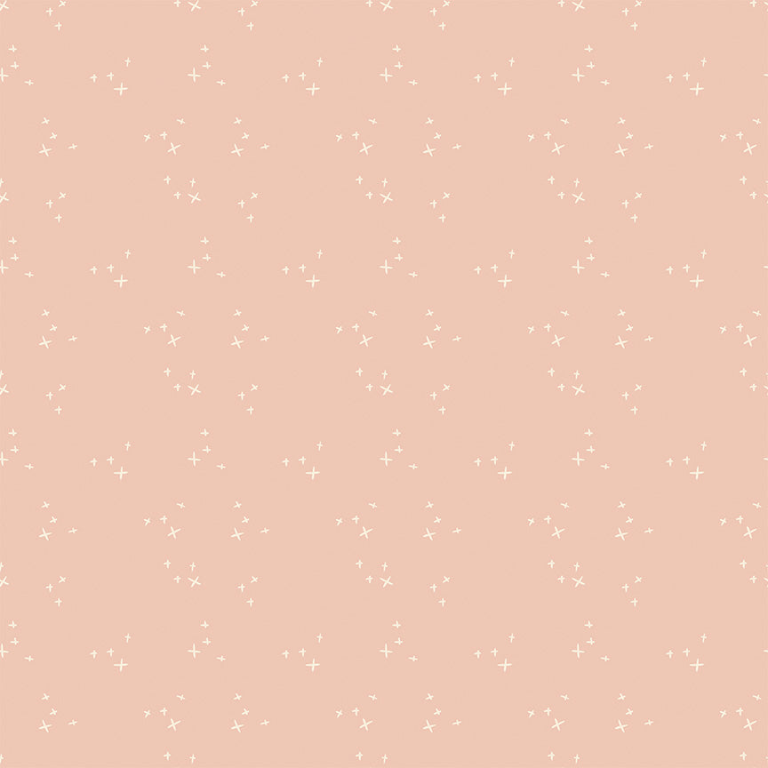 Blush 'n Butterscotch Cross Sparkles Blush by Simple Simon & Co for Riley Blake Designs