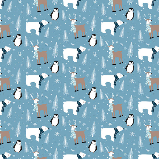 Winter Magic - Main Print Blue - by Dani Mogstad for Riley Blake Designs