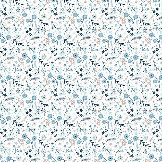 Winter Magic - Floral White - by Dani Mogstad for Riley Blake Designs