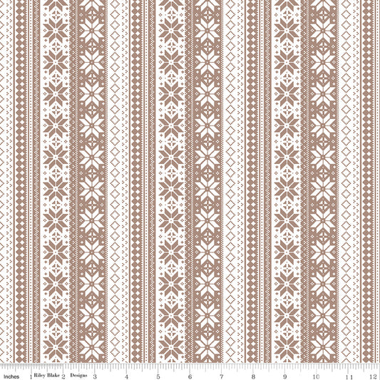 Winter Magic - Sweater Stripe Tea Dye - by Dani Mogstad for Riley Blake Designs