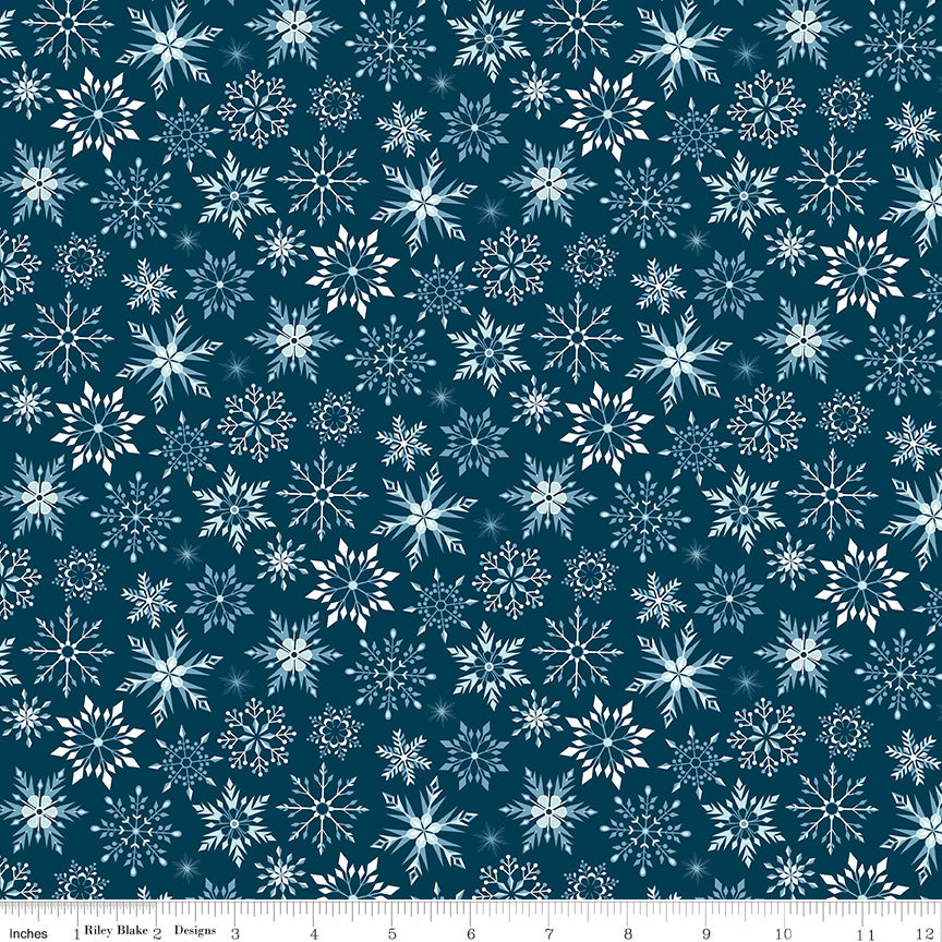 Winter Magic - Snowflakes Navy - Dani Mogstad for Riley Blake Designs