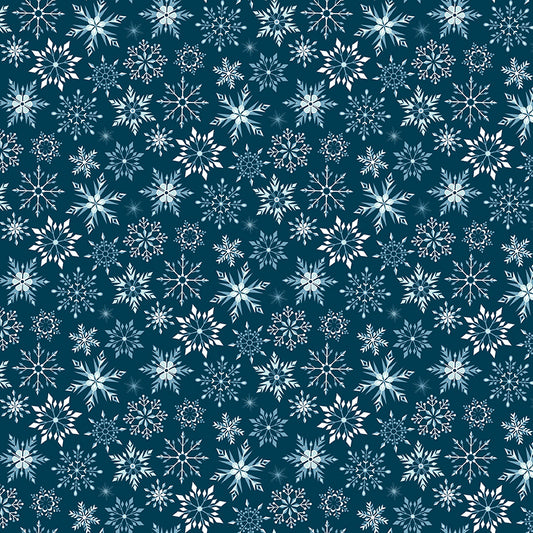 Winter Magic - Snowflakes Navy - Dani Mogstad for Riley Blake Designs