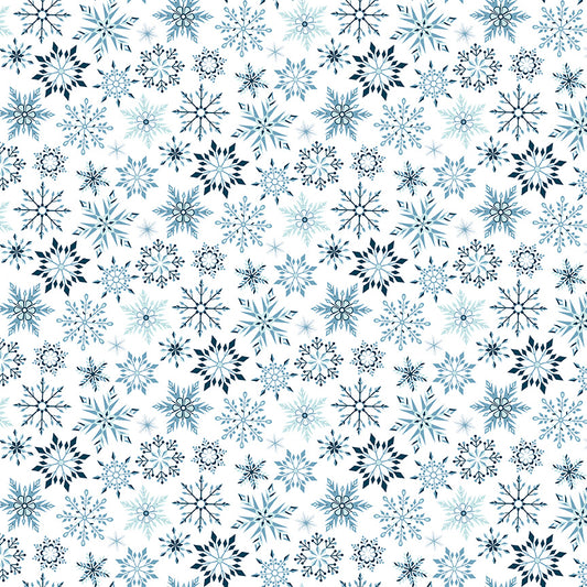 Winter Magic - Snowflakes White - Dani Mogstad for Riley Blake Designs