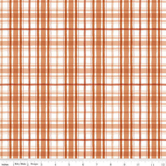 Santa's Tree Farm Plaid print in Rudolph Red by Lisa Audit for Riley Blake Designs