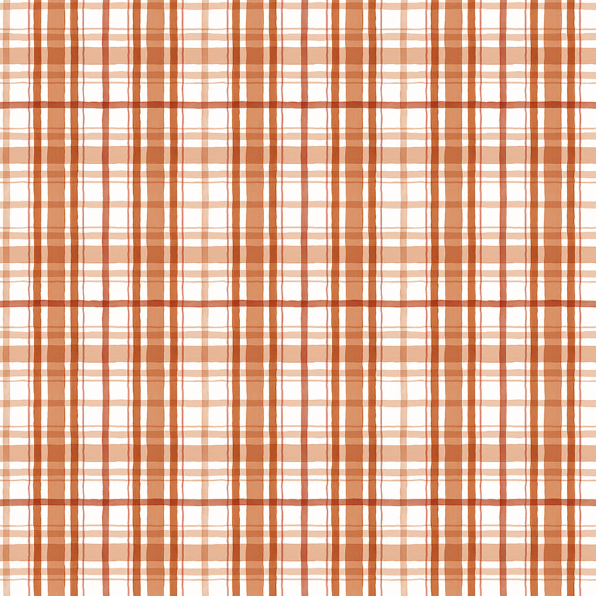 Santa's Tree Farm Plaid print in Rudolph Red by Lisa Audit for
