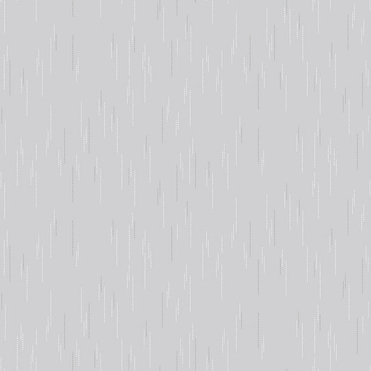 Essence Collection - Raindrops Print in Gray - by Fran Gulick of Cotton and Joy for Riley Blake Designs