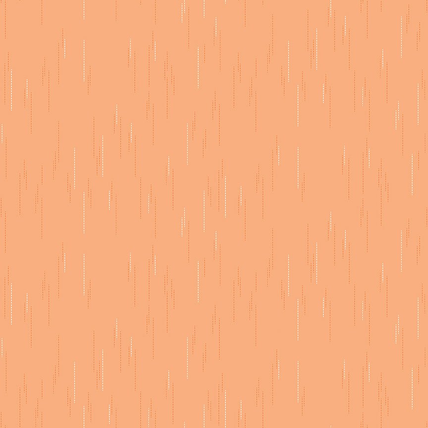 Essence Collection - Raindrops Print in Marmalade - by Fran Gulick of Cotton and Joy for Riley Blake Designs
