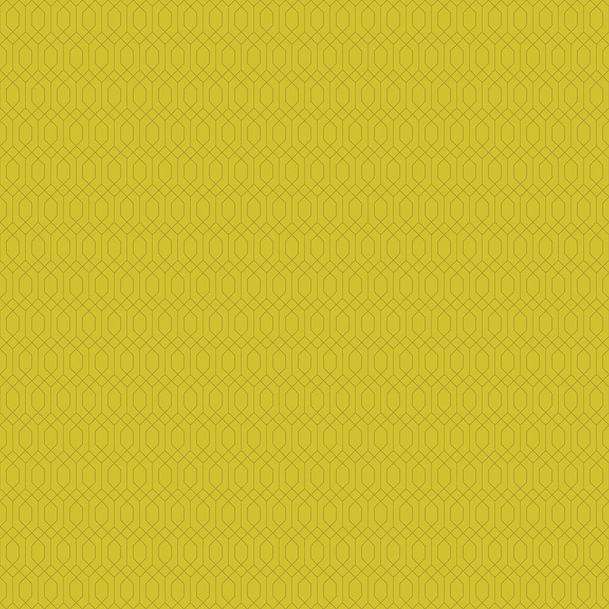 Essence Collection - Lattice Print in Citron - by Fran Gulick of Cotton and Joy for Riley Blake Designs