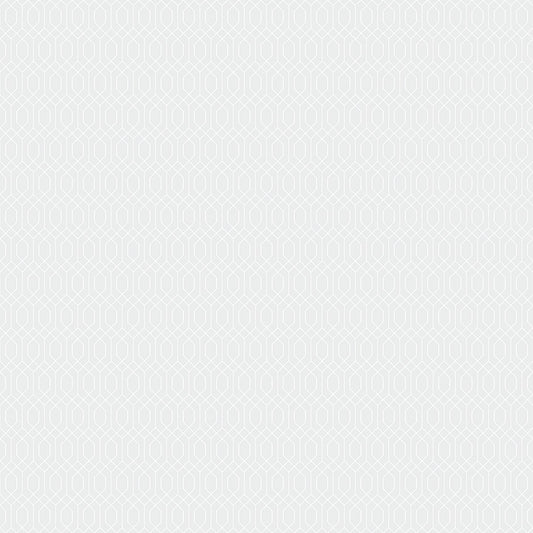 Essence Collection - Lattice Print in Silver - by Fran Gulick of Cotton and Joy for Riley Blake Designs