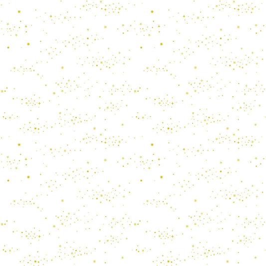 Essence Collection - Starlight Print in Gold - by Fran Gulick of Cotton and Joy for Riley Blake Designs