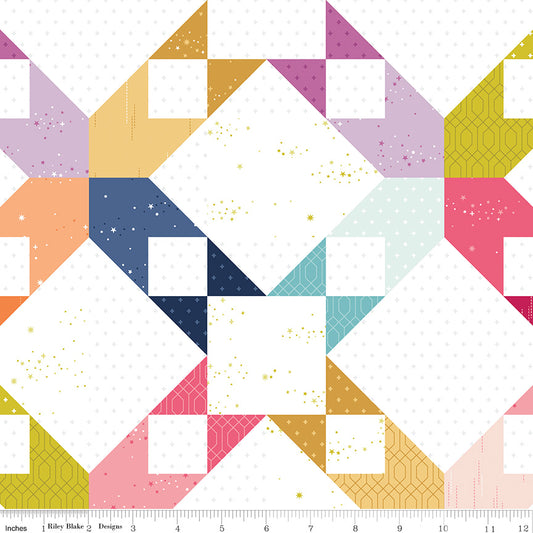 Essence Collection - Cheater Print in Multi - by Fran Gulick of Cotton and Joy for Riley Blake Designs